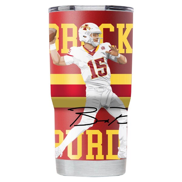 Brock Purdy Iowa State Cardinal and Gold Tumbler